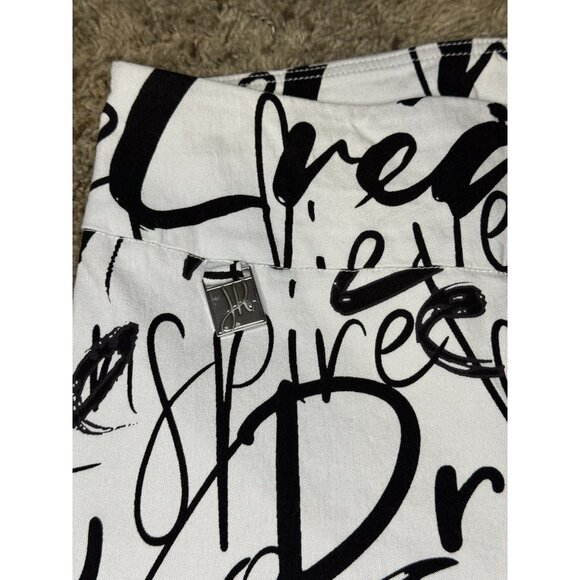 JOSEPH RIBKOFF Graffiti Artsy Pants Stretchy Pull On Grunge Goth Casual S6 26x28 - Picture 5 of 8